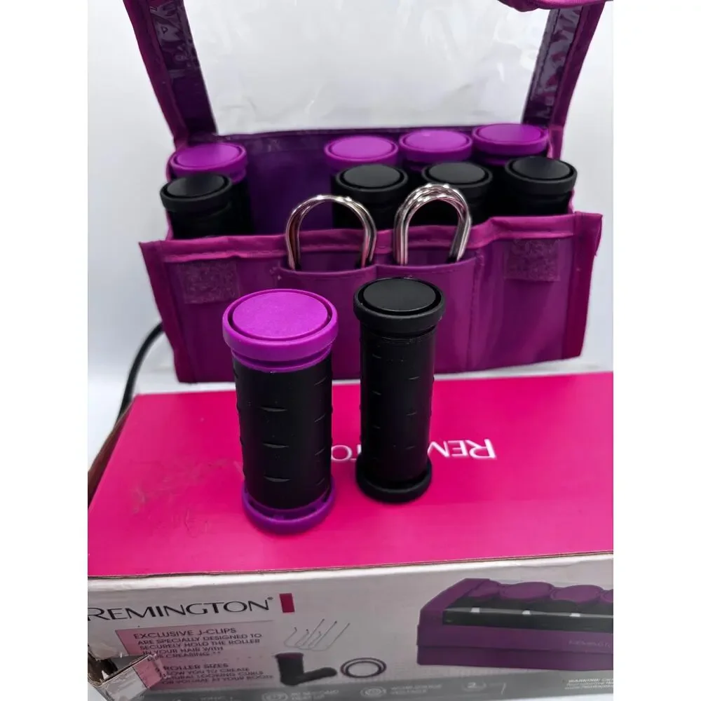 Remington Compact Hot Rollers Ionic Ceramic 10-Roller and Clips Set Travel